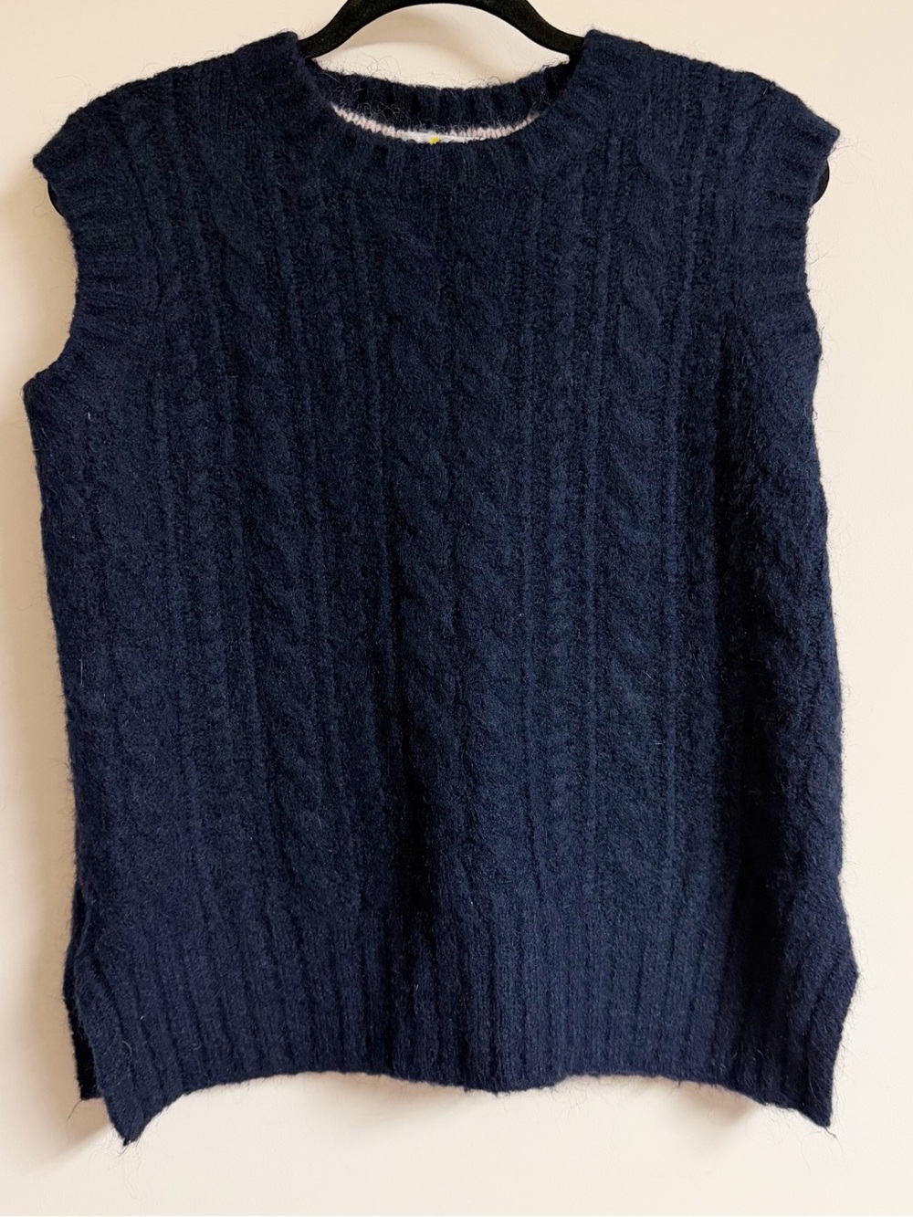 Boden Navy Cable Knit Wool Blend Sweater Size 2